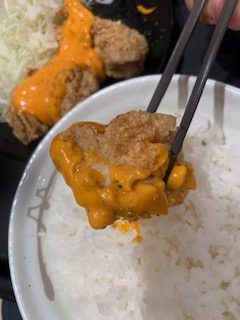コチュマヨ唐揚げ定食
