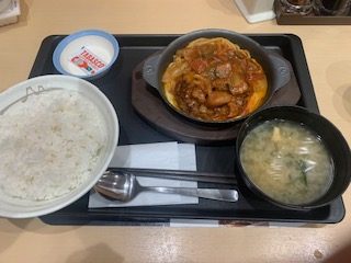 松屋「西条てっぱんナポリタンハンバーグ」
