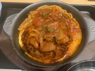 松屋「西条てっぱんナポリタンハンバーグ」