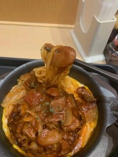 松屋「西条てっぱんナポリタンハンバーグ」