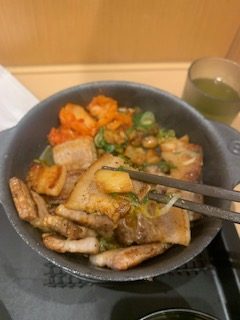 松屋「サムギョプサル風極厚豚カルビ焼肉定食」